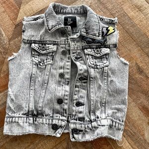 Toddler Jean Vest w/ Patches - Art Class 18 Month